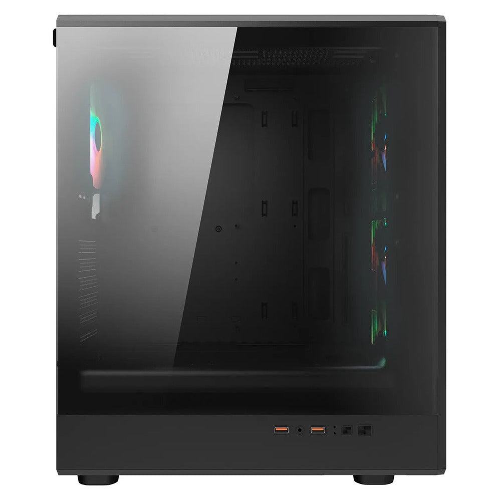 CC-COUGAR Case AIRFACE PURE RGB Tempered Glass Middle ATX Black (4x120mm RGB fans preinstalled)