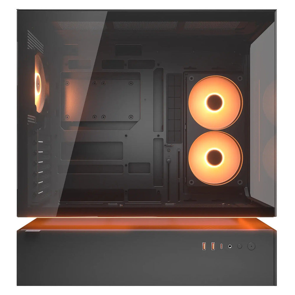 CC-COUGAR Case CFV235 Tempered Glass Middle ATX Black (1x240mm  |  1x 120mm ARGB fans preinstalled)