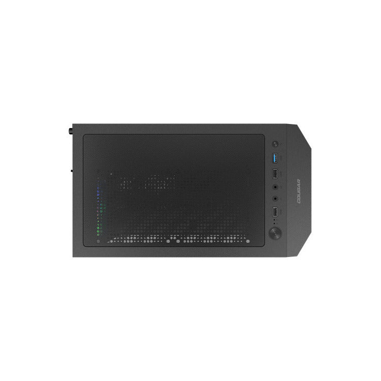CC-COUGAR Case MX110 Mesh-G RGB Tempered Glass Middle ATX Black (4x120mm RGB fans preinstalled)