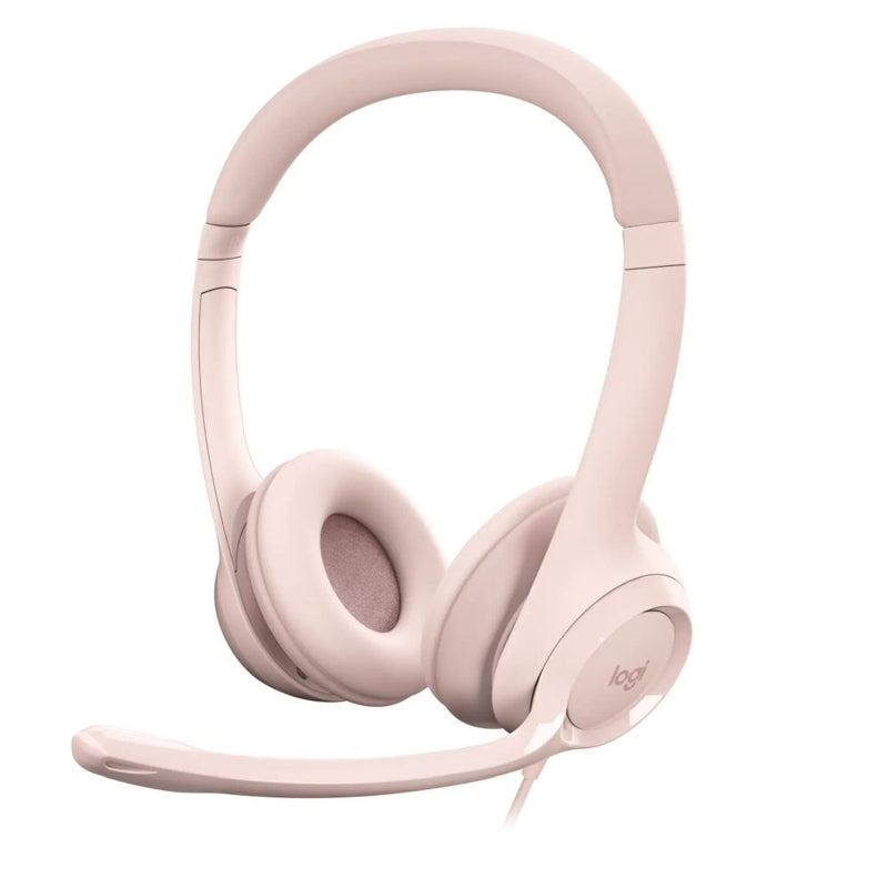 LOGITECH Headset Wired H390 — USB Type A — Rose
