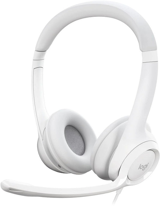 LOGITECH Headset Wired H390 — USB Type A — White