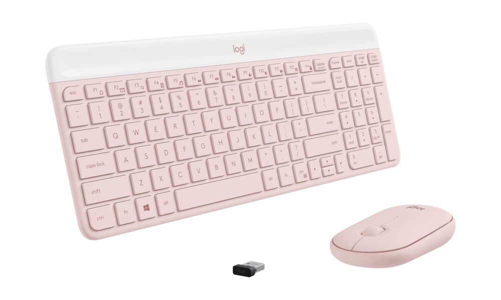 LOGITECH Keyboard/Mouse Wireless MK470 Rose