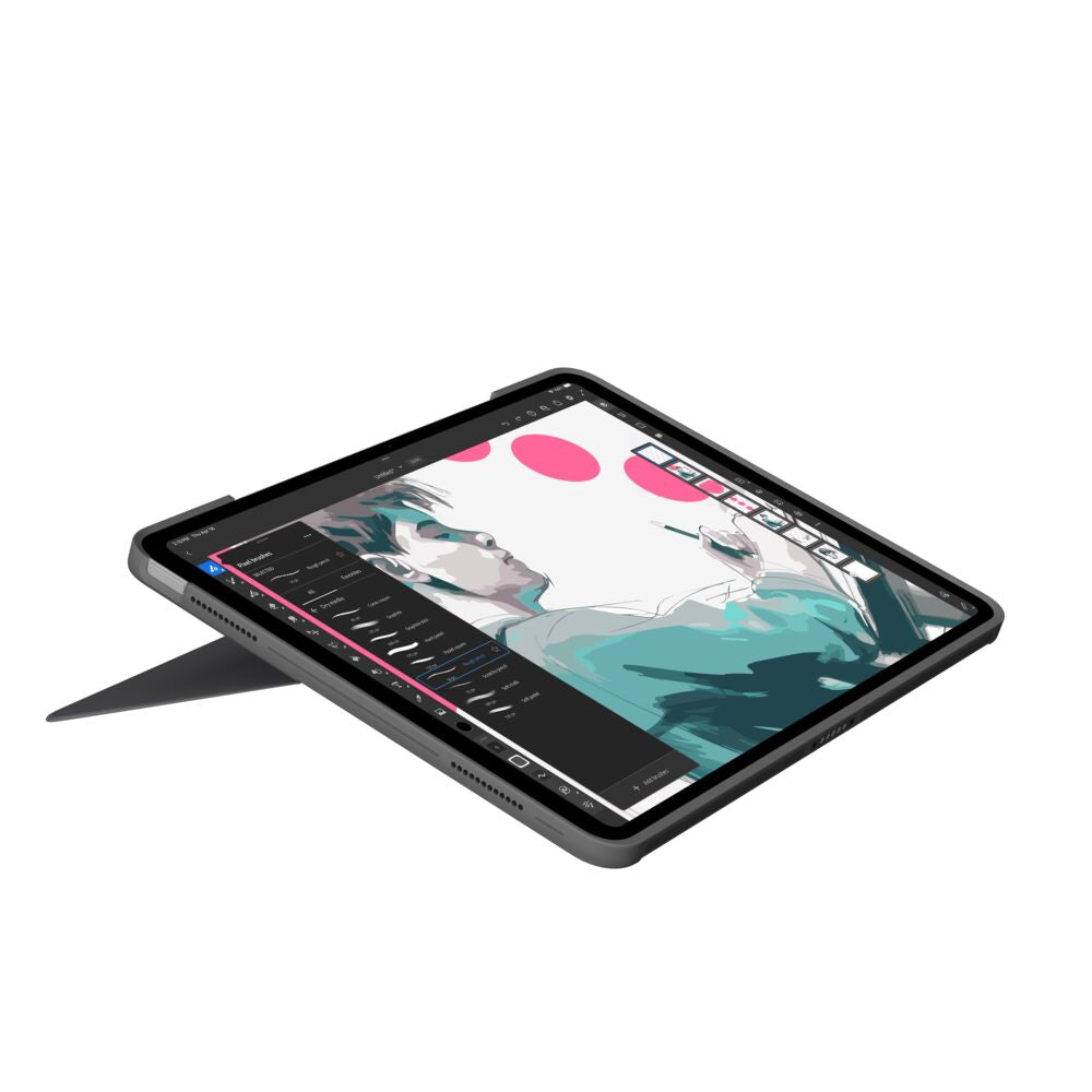LOGITECH Case / Keyboard Combo Touch για iPad Air 11 ιντσών (M2 και M3), iPad Air (5ης γενιάς) Oxford Grey