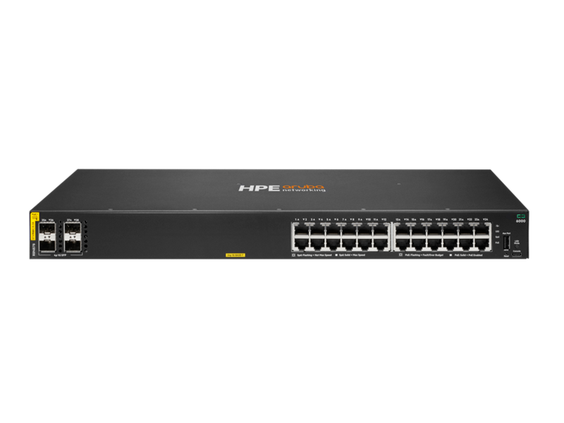 HPE ANW 6000 24G CL4 4F 370W Sw — PN R8N87B