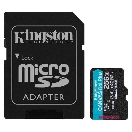 KINGSTON Memory Card SDCG4/256GB Canvas Go PLUS Class 10 |  UHS-I |  U3 |  V30 |  A2