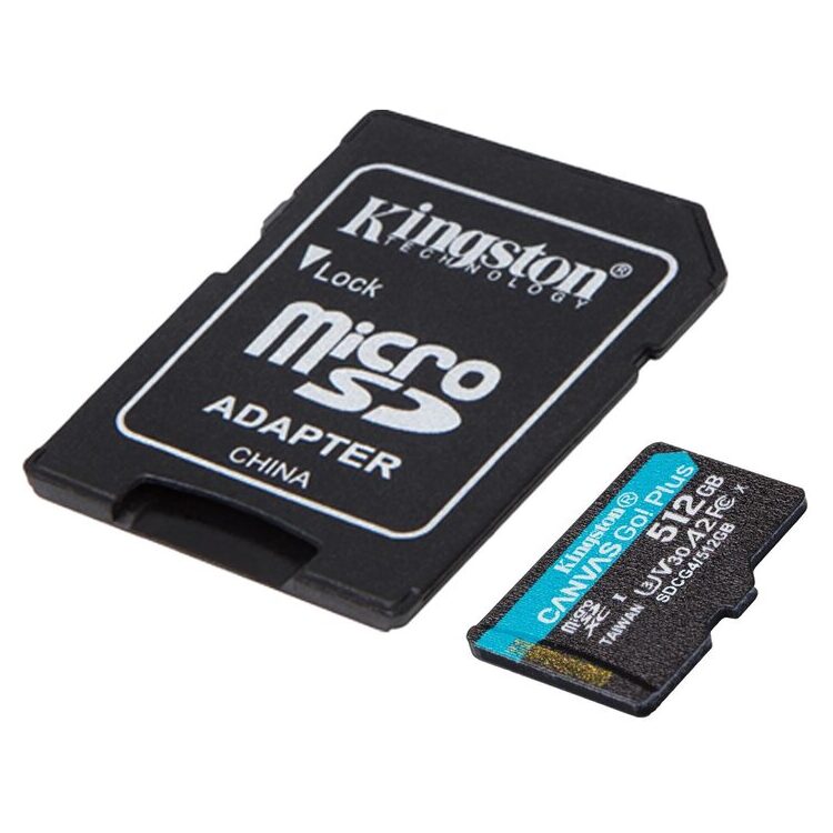 KINGSTON Memory Card SDCG4/512GB Canvas Go PLUS Class 10, UHS-I, U3, V30, A2