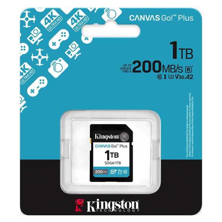 KINGSTON Memory Card SD Canvas Go Plus SDG4/1TB Class 10