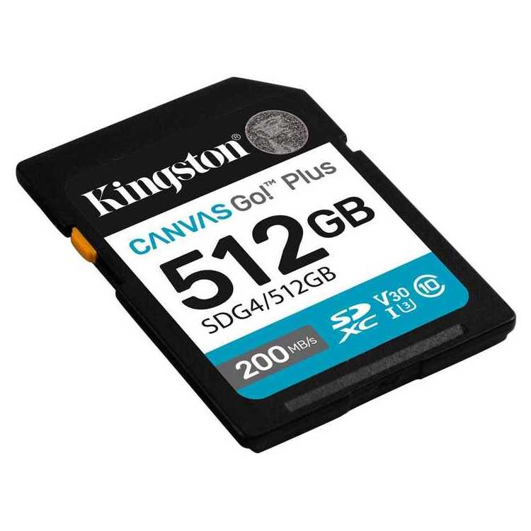 KINGSTON Memory Card SD Canvas Go Plus SDG4/512GB Class 10