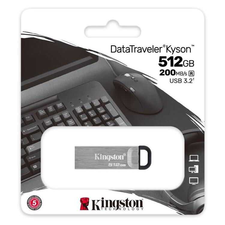 KINGSTON USB Stick Data Traveler DTKN/512GB,USB 3.2, Silver