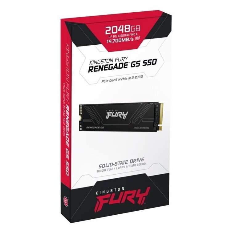 Kingston FURY Renegade G5 PCIe 5.0 NVMe M.2 SSD  |  2TB