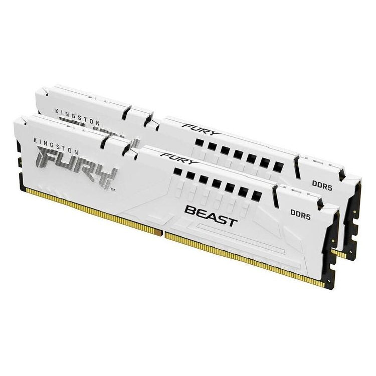 KINGSTON Memory  KF560C30BWEK2-32 FURY Beast WHITE  DDR5 |  6000MT/s |  32GB KIT OF 2