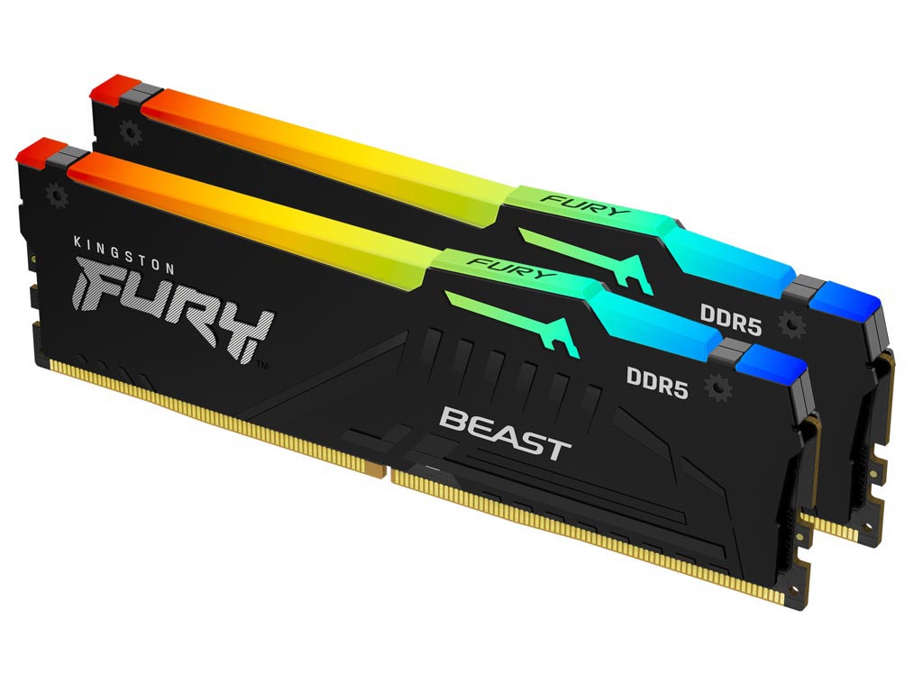 KINGSTON Memory KF556C40BBAK2-1 FURY RGB DDR5, 5600MT/s, 16GB KIT OF 2