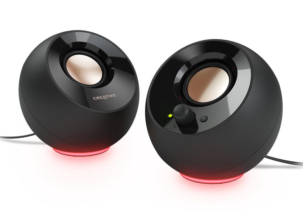 CREATIVE Speaker Wired 2.0 Pebble S.E RGB Black