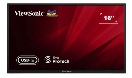 VIEWSONIC Monitor VA1650 15.6'' IPS |  PORTABLE |  HDMI |  USB-C |  Speakers