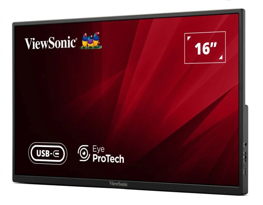 VIEWSONIC Monitor VA1650 15.6'' IPS |  PORTABLE |  HDMI |  USB-C |  Speakers