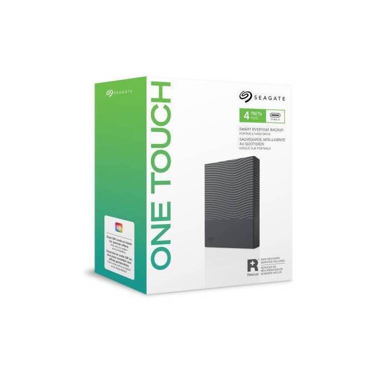 SEAGATE HDD EXT ONE TOUCH DRIVE 2TB STNR2000400 ,USB-C , SPACE GREY, 2.5"