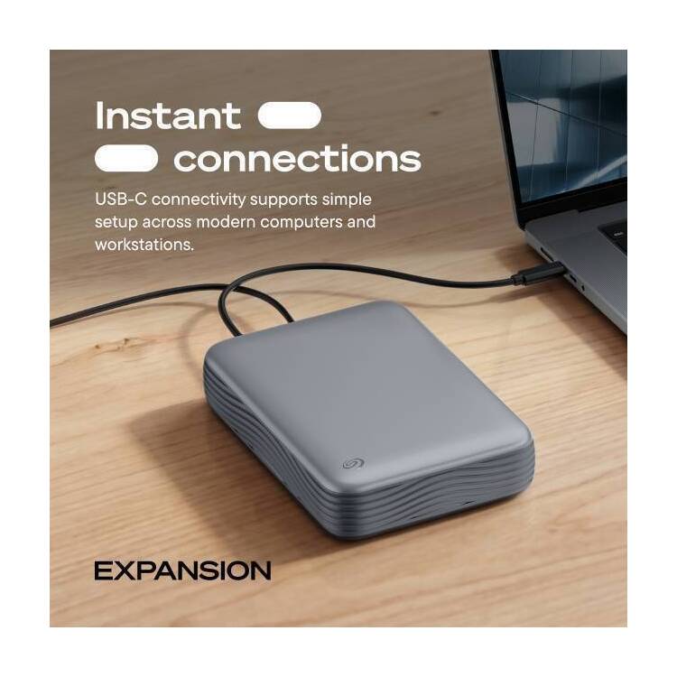 SEAGATE Expansion Desktop EXT Drive STNP8000400 8TB USB C 3.5"