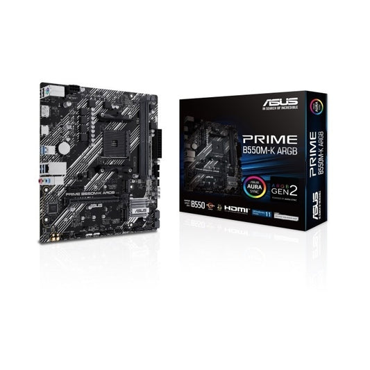 ASUS MOTHERBOARD PRIME B550M-K ARGB  | AM4  | MATX