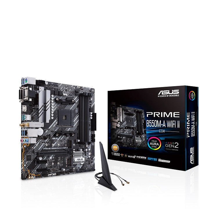 ASUS MOTHERBOARD PRIME B550M-A WIFI II ,AM4 ,MATX