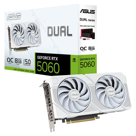 ASUS VGA DUAL-RTX5060-O8G-WHITE |  8GB |  GDDR7