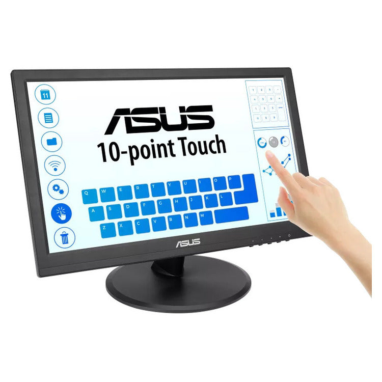 ASUS Monitor ASUS VT169HE, 15.6'' Touch 10-point, FHD, 5ms, 60Hz IPS, HDMI, D-SUB, Eye Care+ Technology, 3YearsW