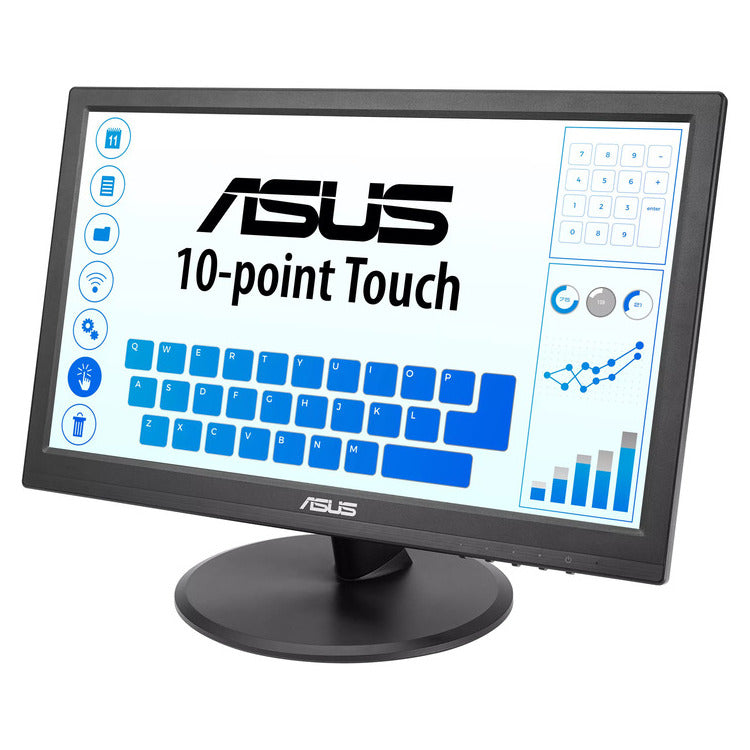 ASUS Monitor ASUS VT169HE, 15.6'' Touch 10-point, FHD, 5ms, 60Hz IPS, HDMI, D-SUB, Eye Care+ Technology, 3YearsW