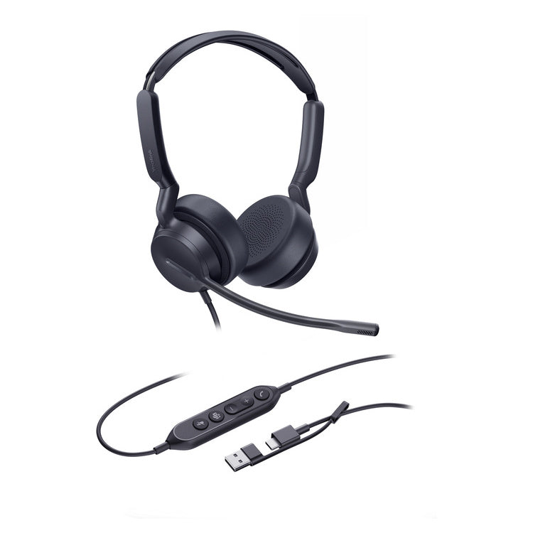 YEALINK HEADSET UH42 DUAL TEAMS USB-C/A WIRED
