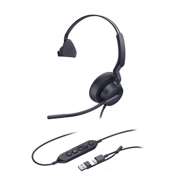 YEALINK HEADSET UH46 MONO TEAMS USB C/A