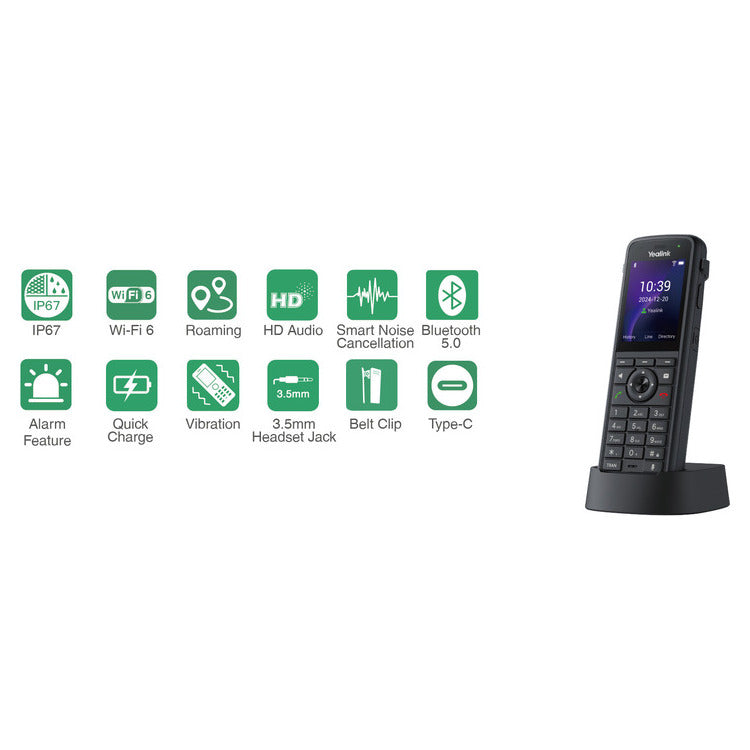 YEALINK WIFI SIP HANDSET AX86R RUGGED