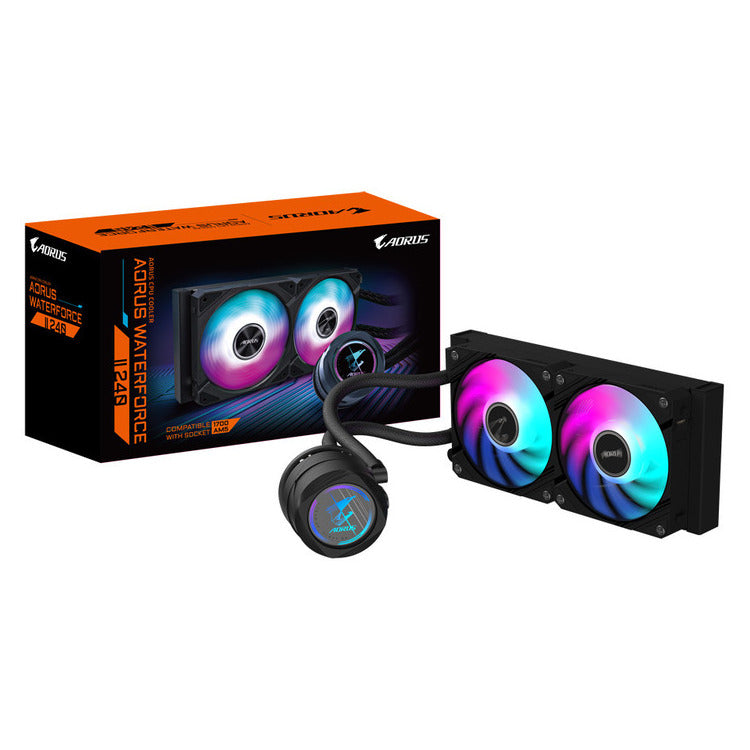 GIGABYTE CPU Cooler Liquid Cooler AORUS WATERFORCE  II  240 ARGB Sync 2 x 120mm
