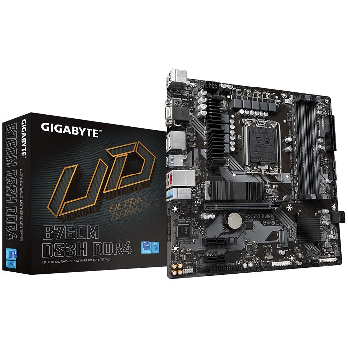 GIGABYTE MOTHERBOARD B760M DS3H DDR4  |  1700 |  MATX