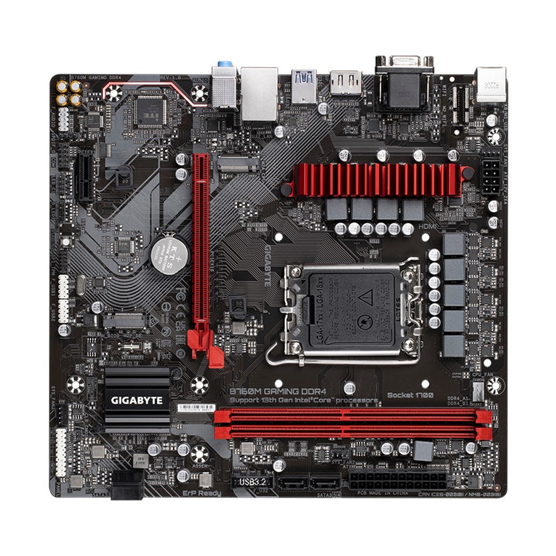 GIGABYTE MOTHERBOARD B760M GAMING DDR4 |  1700 |  MATX