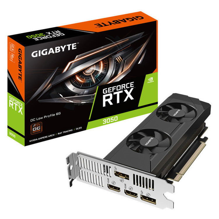 GIGABYTE VGA GV-N3050OC-6GL |  |  6GB |  GDDR6 |  Low Profile