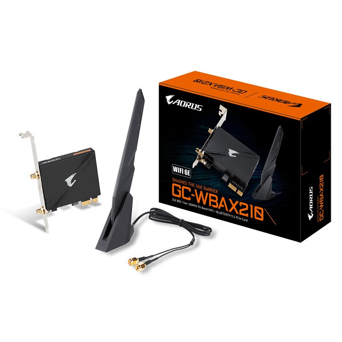 GIGABYTE Wireless PCIe WIFI 6 GC-WBAX210  | 2400Mbps