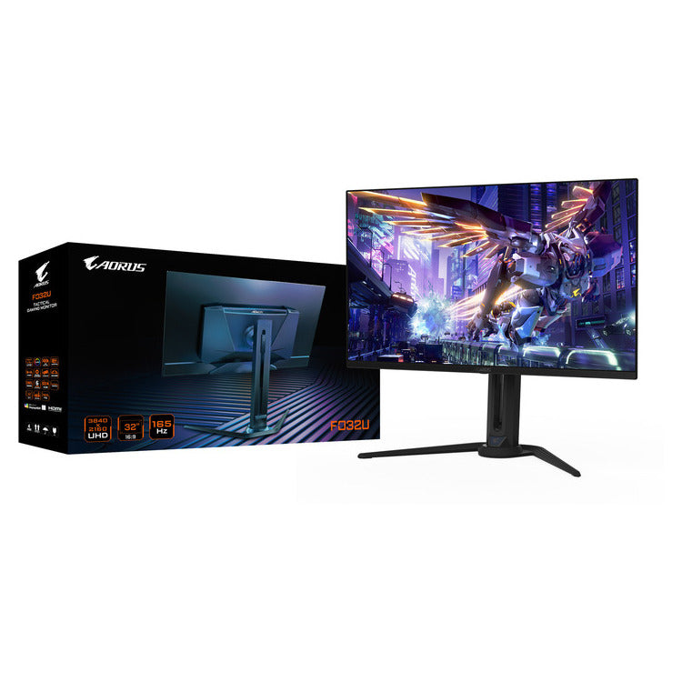 GIGABYTE Monitor AORUS FO32U  31.5''' UHD 0 | 03ms 165Hz OLED |  HDMI |  DP |   3YearsW