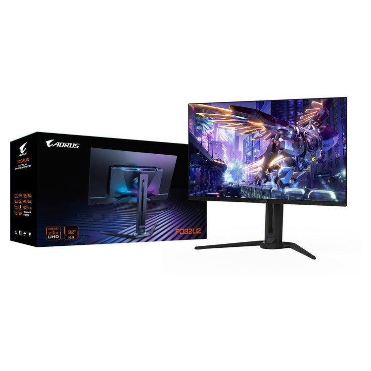 GIGABYTE Monitor AORUS FO32U2  32''' UHD 0 | 03ms 240Hz OLED |  HDMI |  DP |   3YearsW