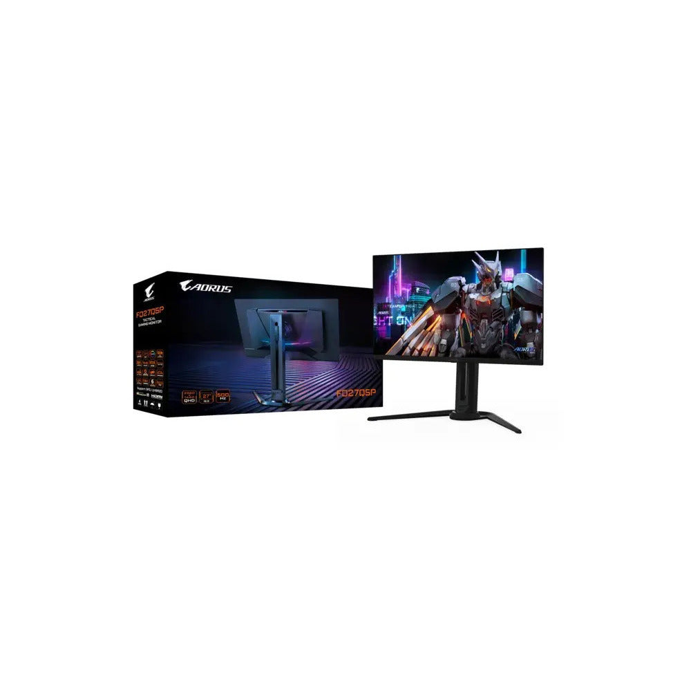 GIGABYTE Monitor AORUS FO27Q5P 27'' OLED 0.03ms 500Hz QD-OLED, HDMI, DP, 3YearsW