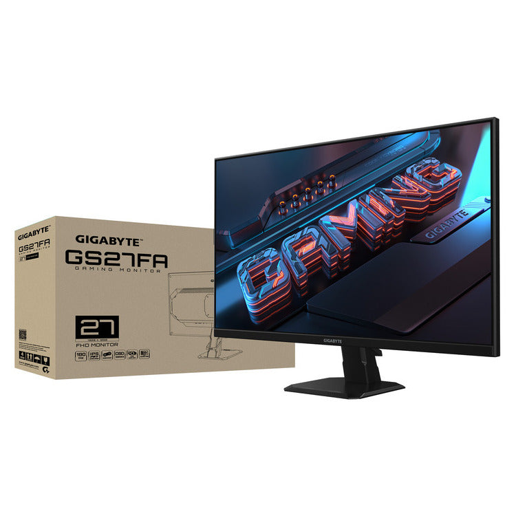 GIGABYTE Monitor GS27FA 27'' FHD 1ms 180Hz IPS, HDMI, DP, 3YearsW, AMD Radeon FreeSync, HDR Ready