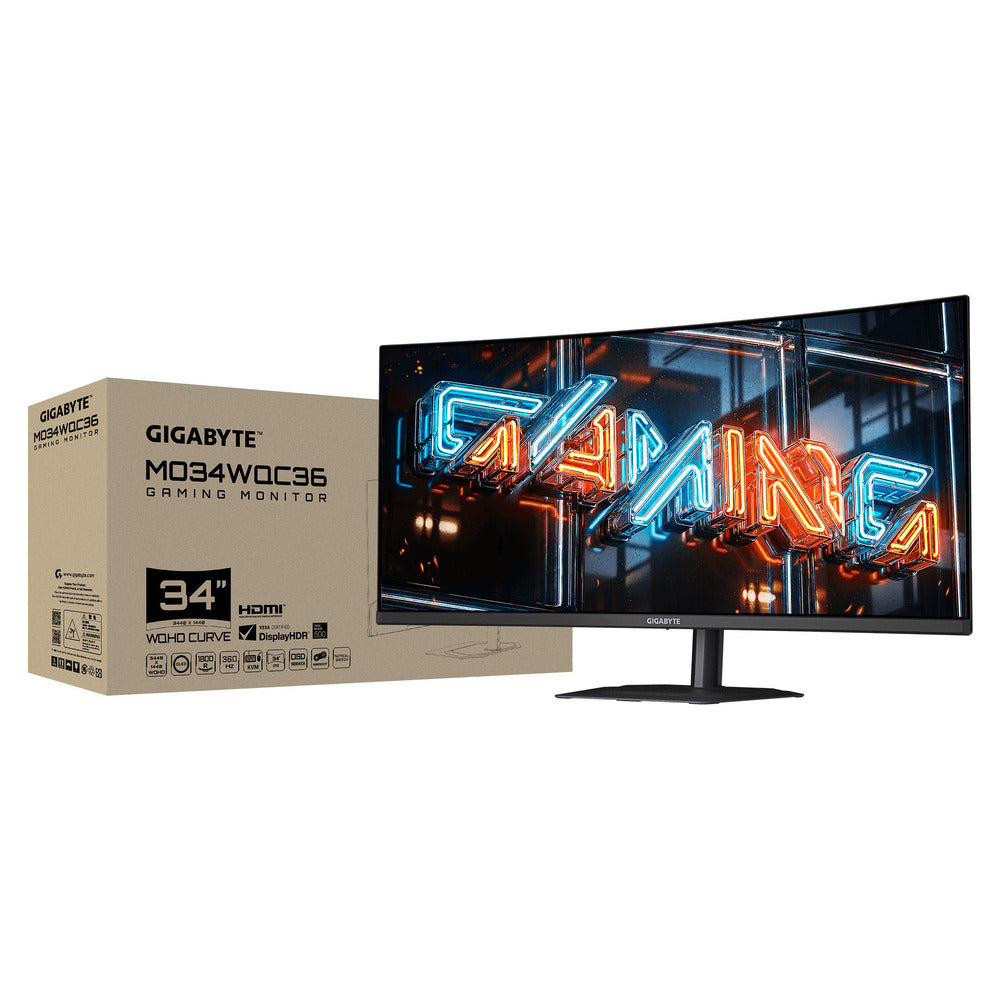 GIGABYTE MONITOR MO34WQC36 34" OLED HDMI,DP 360Hz,3YearsW