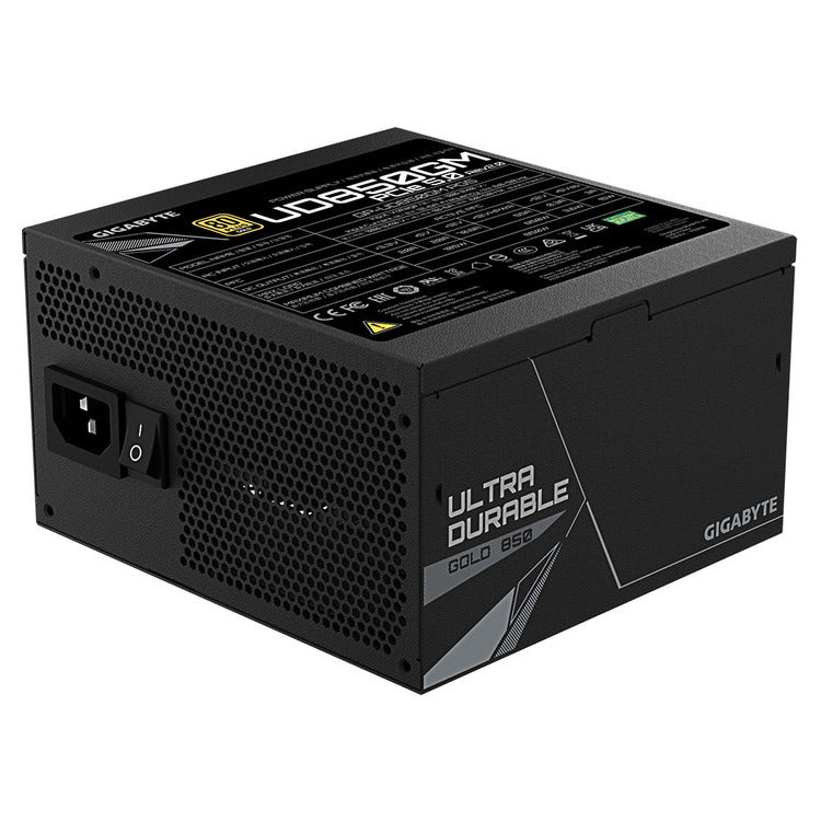 GIGABYTE Power Supply 850W Ultra Durable Fully Modular  80+Plus GOLD Main Japanese capacitors