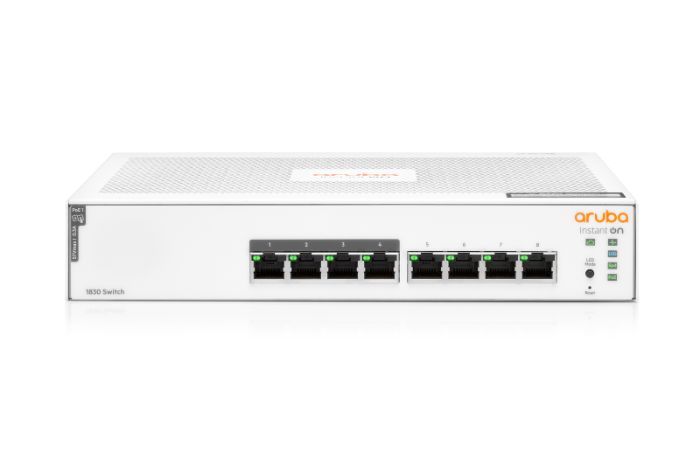 HPE Aruba Instant On 1830 8G 4p Class4 PoE 65W Switch (JL811A)