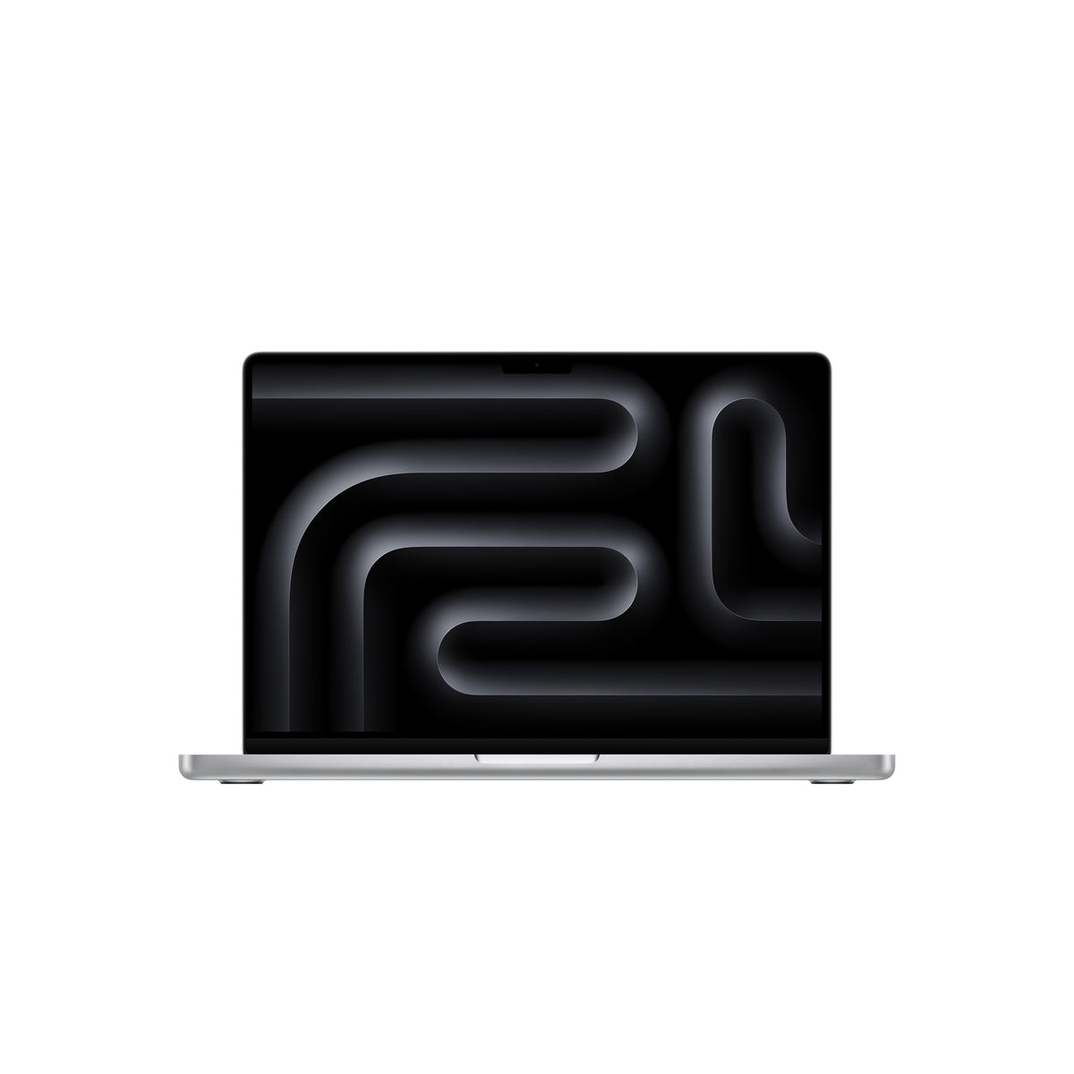 Μπροστινή όψη ανοιχτό, MacBook Pro 14-in M5 Pro Silver