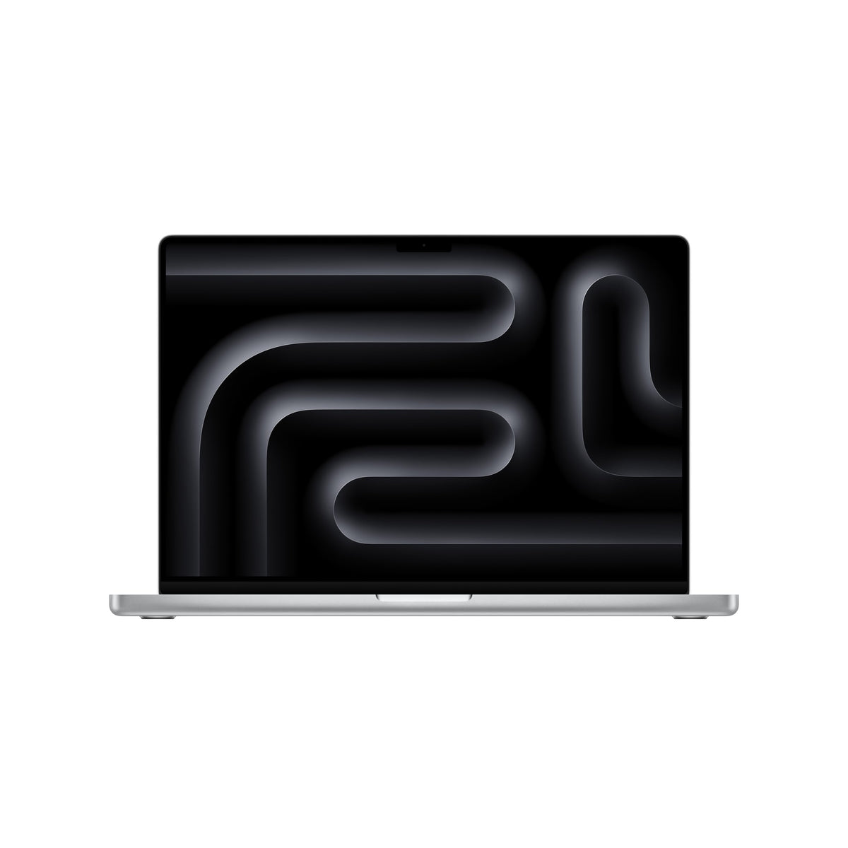Μπροστινή όψη ανοιχτό, MacBook Pro 16-in M5 Max Silver