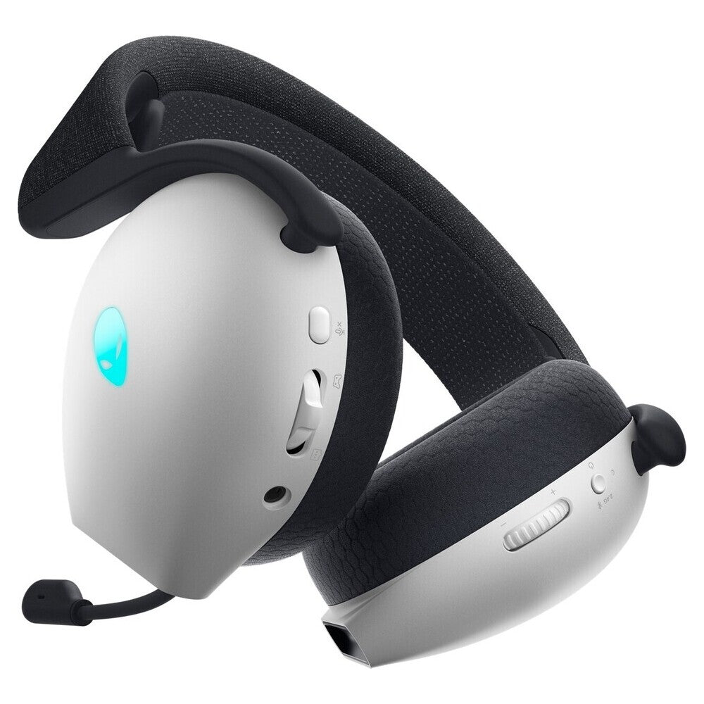DELL Alienware Tri-Mode Wireless Gaming Headset — AW725H — Lunar Light