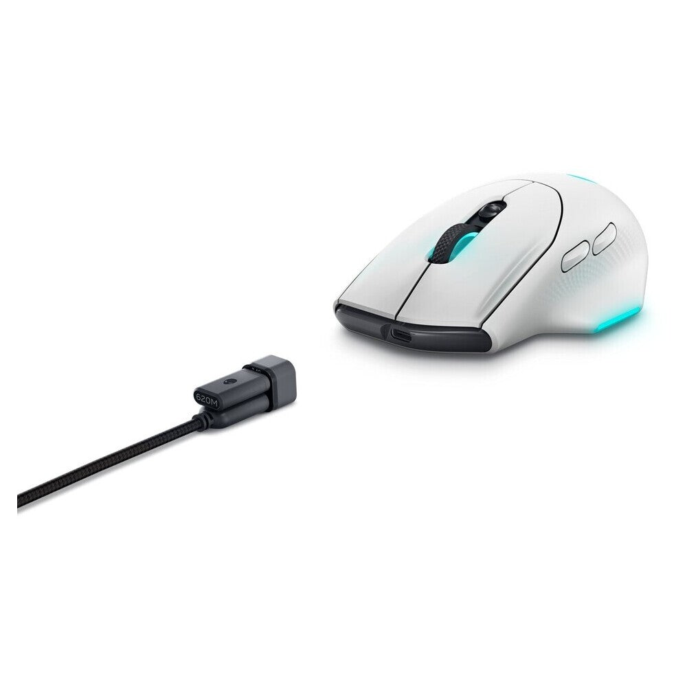 DELL Alienware Wireless Gaming Mouse — AW620M — Lunar Light