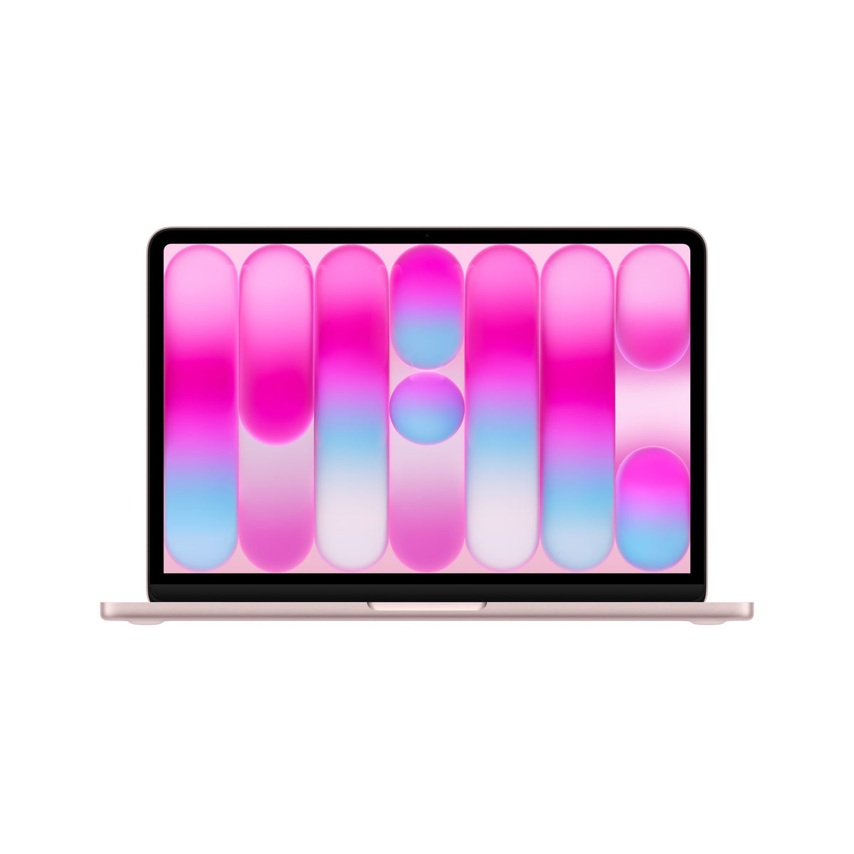 Μπροστινή όψη ανοιχτό, MacBook 13-in Touch ID A18 Pro Blush