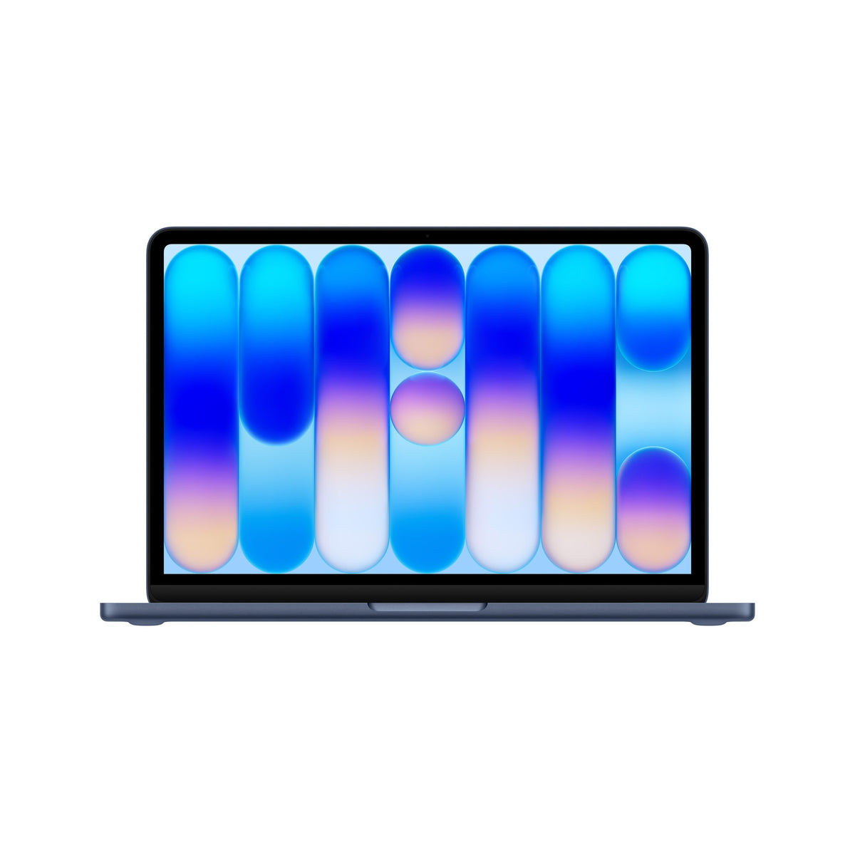 Μπροστινή όψη ανοιχτό, MacBook 13-in Touch ID A18 Pro Indigo