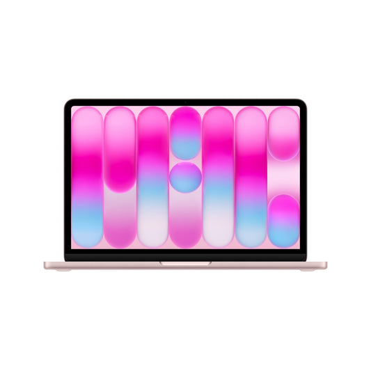Μπροστινή όψη ανοιχτό, MacBook 13-in A18 Pro Blush