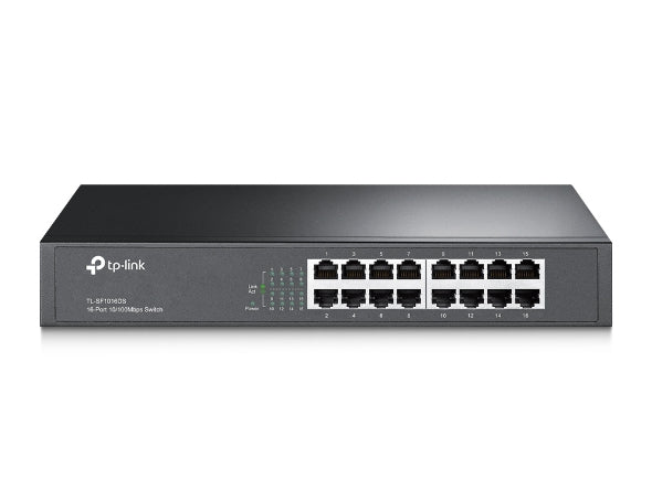 TP-LINK Switch TL-SF1016DS, 16 port, 10/100 Mbps, Steel Case