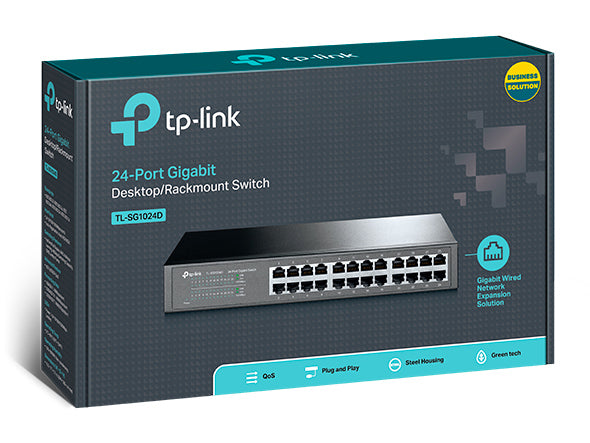 TP-LINK Switch TL-SG1024D, 24 port, 10/100/1000 Mbps